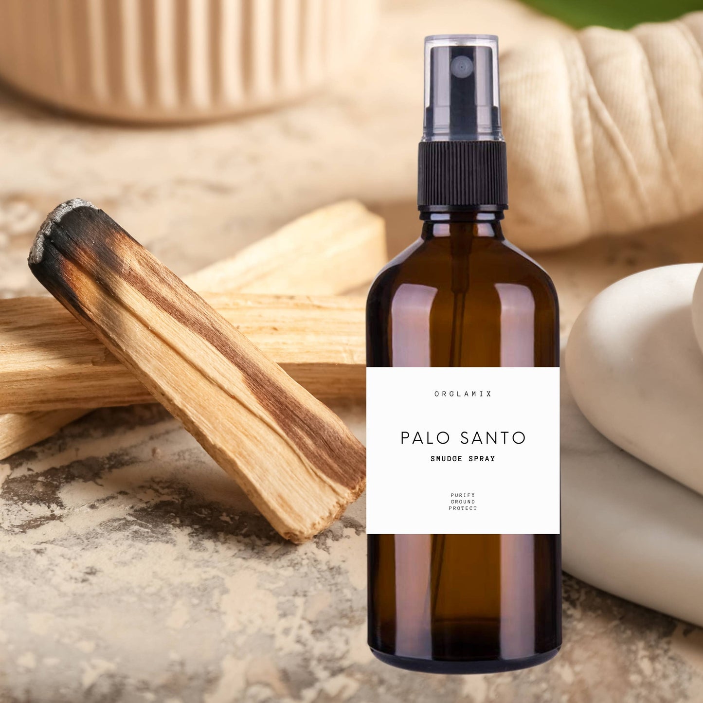 Orglamix - Palo Santo Spray | Liquid Smudge for Cleansing & Clearing