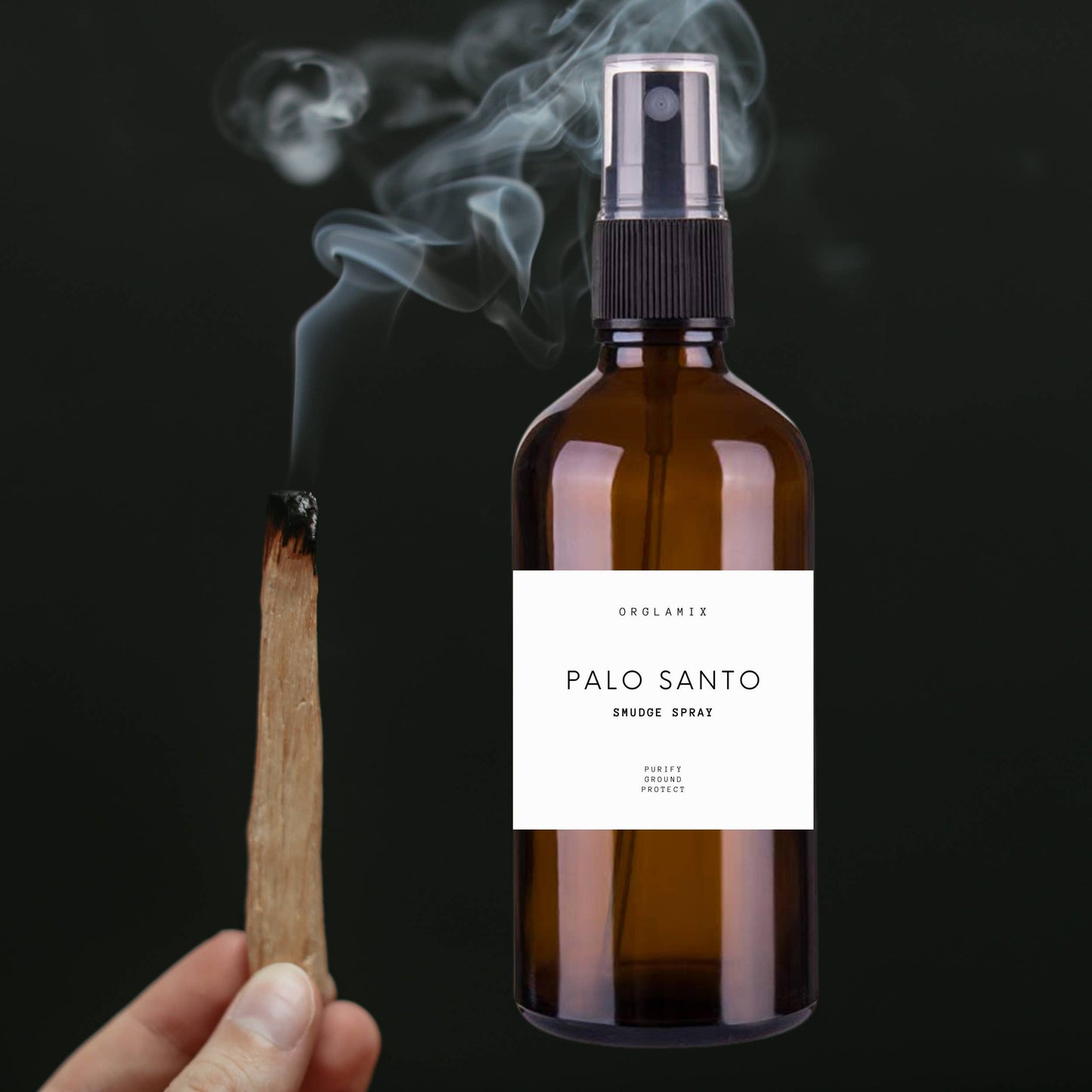 Orglamix - Palo Santo Spray | Liquid Smudge for Cleansing & Clearing