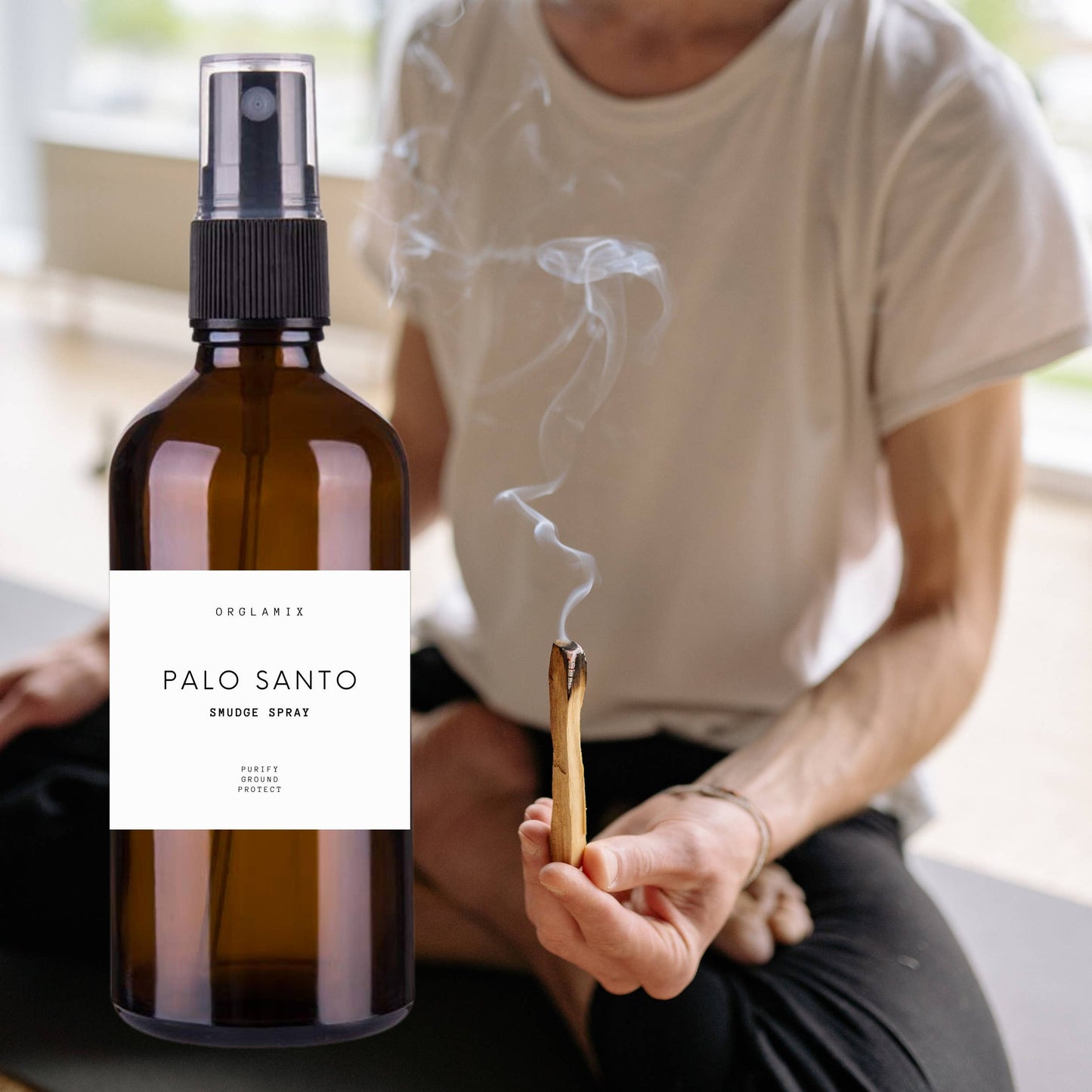 Orglamix - Palo Santo Spray | Liquid Smudge for Cleansing & Clearing