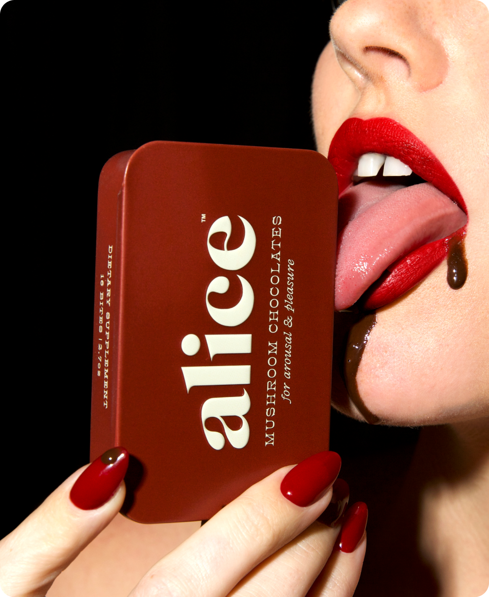 Alice Mushrooms - Happy Ending - mushroom chocolate for arousal