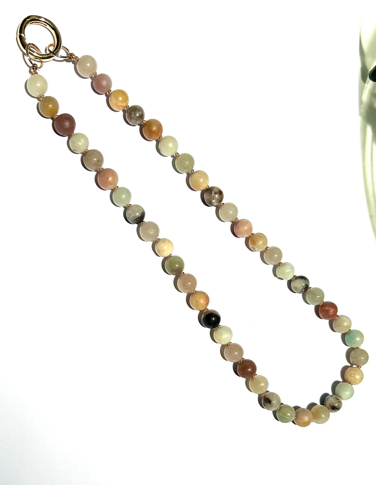 T NUG Dune no. 1 Amazonite Gemstone Necklace. 19''