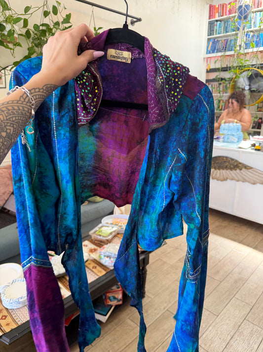 Namaslay Flare Hoody Wrap Top