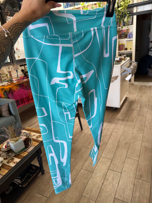Star Seed Squad - Turquoise Yoga Pants
