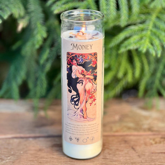 Magic Fairy Candles - 15oz Money Prayer Candle