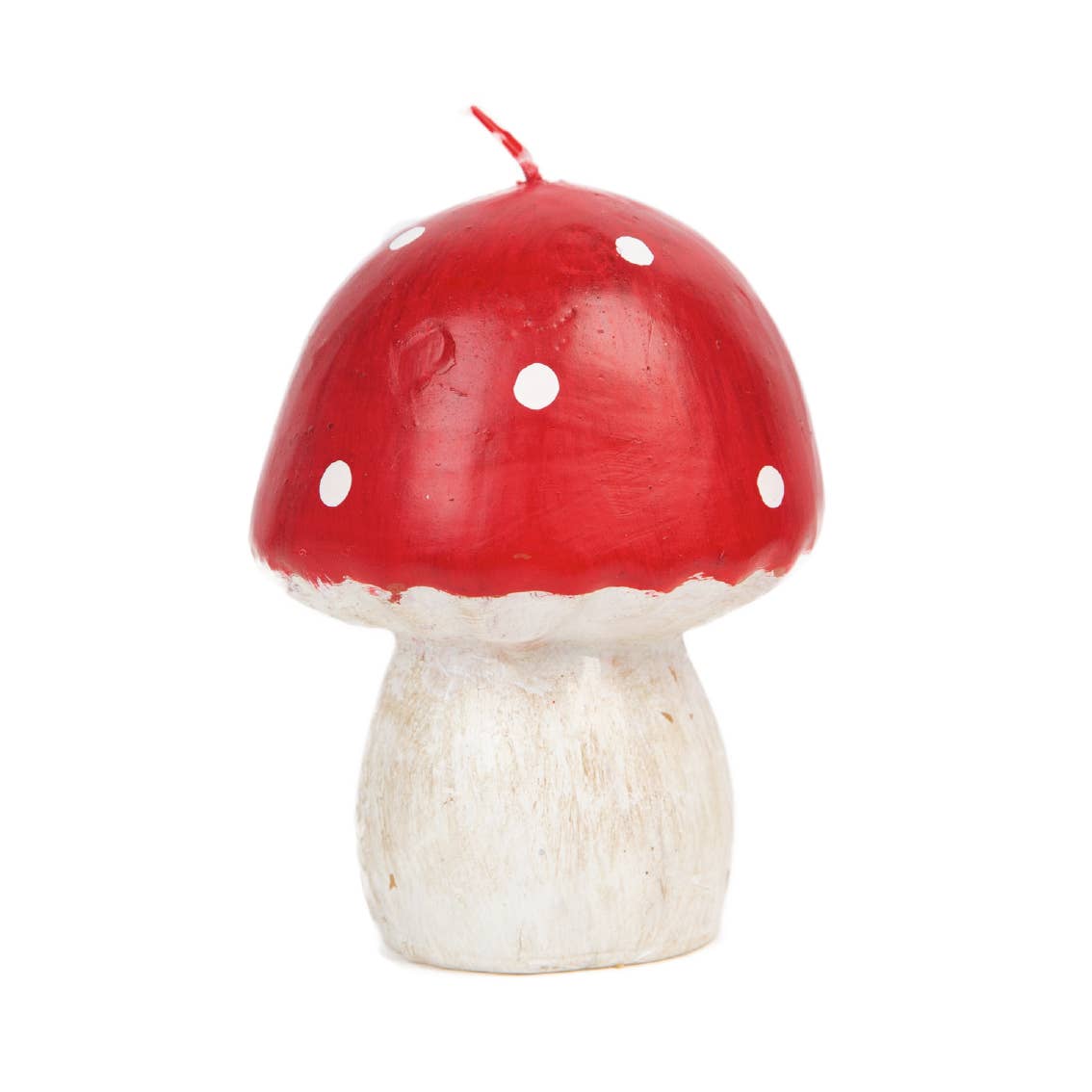 Red Toadstool Mushroom Candle, Fall Décor - Large