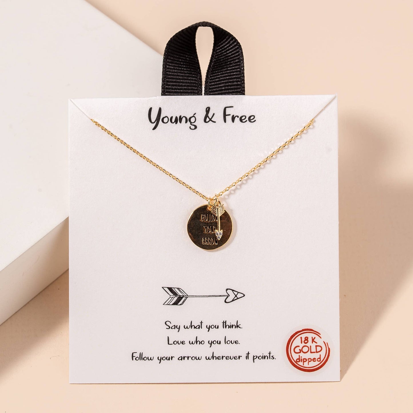 Follow Your Arrow Charm Necklace