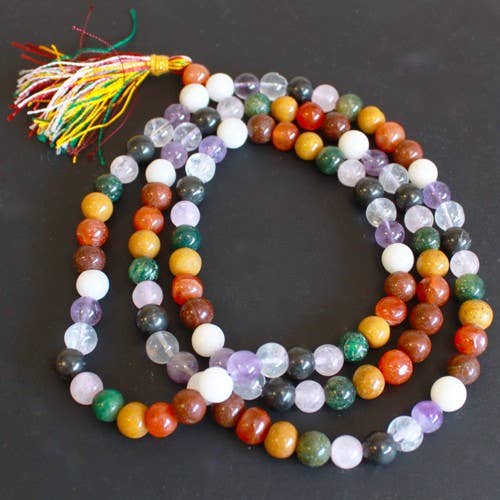 Ancient Wisdom - GMala-01 - 108 Bead Mala - 9 Planet Astro